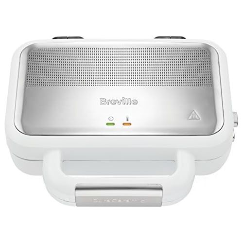 브레빌 Breville VST074X Hochglanz DuraCeramic Jumbo-Sandwich-Toaster | DuraCeramic Beschichtung | Betriebs- und Bereitschaftsanzeige