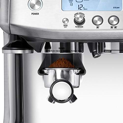 브레빌 Breville the Barista Pro BES878 Automatic Espresso Machine w/Integrated Conical Burr Grinder (Brushed Stainless Steel)