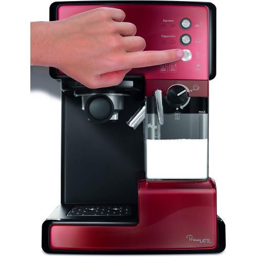 브레빌 Breville VCF046X PrimaLATTE 3 in 1 Kaffeemaschine, 1.5 Liter, Rot/Metallic