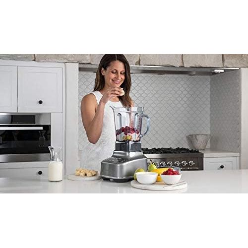 브레빌 Breville BBL820SHY the Q Countertop Blender, Smoked Hickory