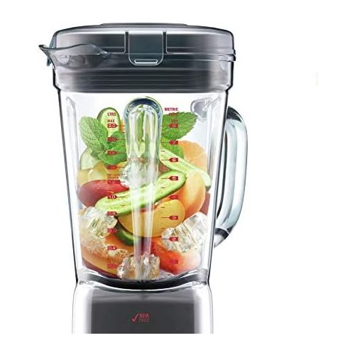 브레빌 Breville BBL820SHY the Q Countertop Blender, Smoked Hickory