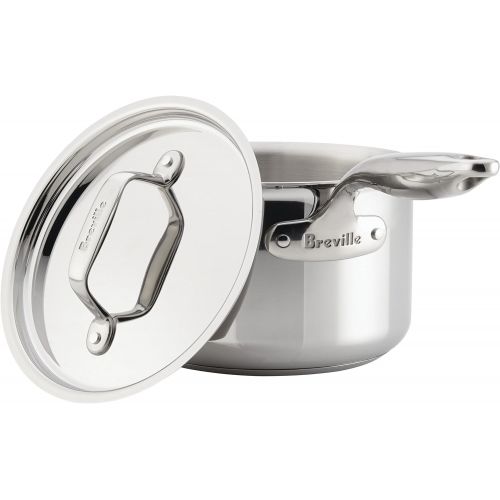 브레빌 Breville Thermal Pro Clad Stainless Steel 3-Quart Covered Saucepan