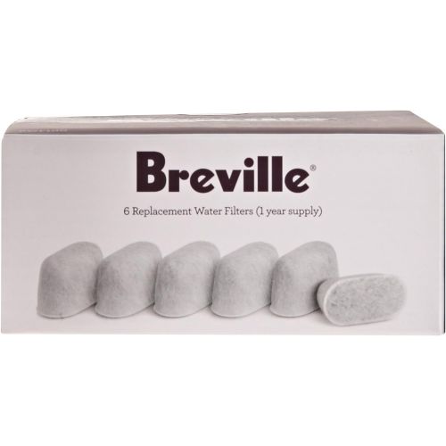 브레빌 Breville BWF100 Single Cup Brewer Replacement Charcoal Filters White