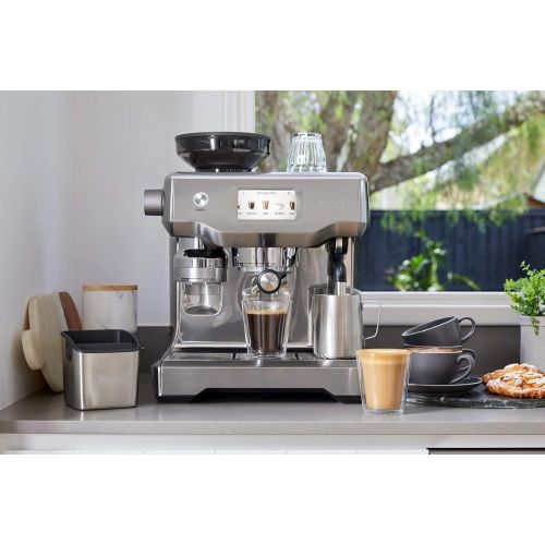 브레빌 Breville BES990BSS Oracle Touch Fully Automatic Espresso Machine, Brushed Stainless Steel