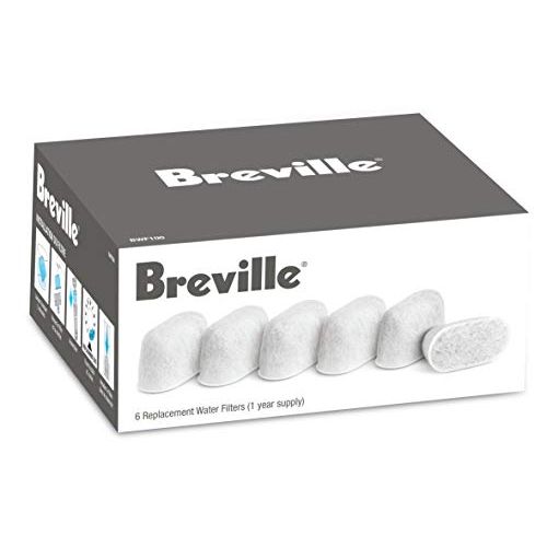 브레빌 Breville BWF100 Single Cup Brewer Replacement Charcoal Filters White