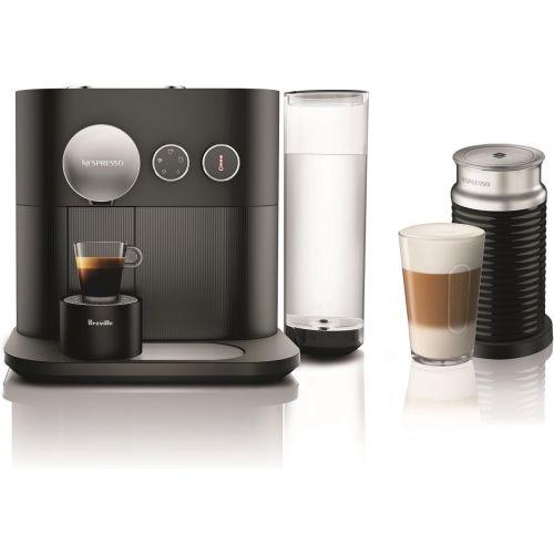 브레빌 Breville-Nespresso USA Nespresso Expert by Breville with Aeroccino, Black Espresso & Coffee Maker, 17 x 10 x 15.2