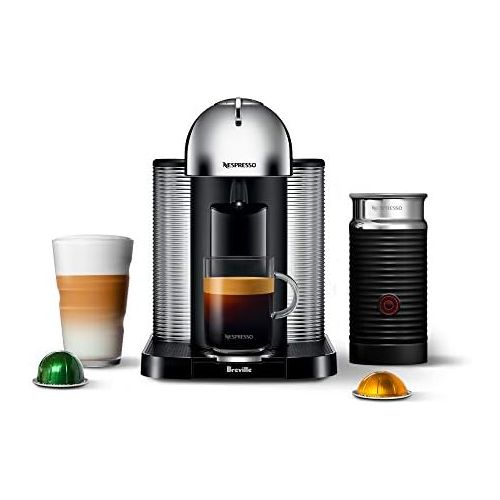 브레빌 Nespresso Vertuo Coffee and Espresso Machine by Breville with Aeroccino, Chrome