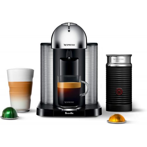 브레빌 Nespresso Vertuo Coffee and Espresso Machine by Breville with Aeroccino, Chrome