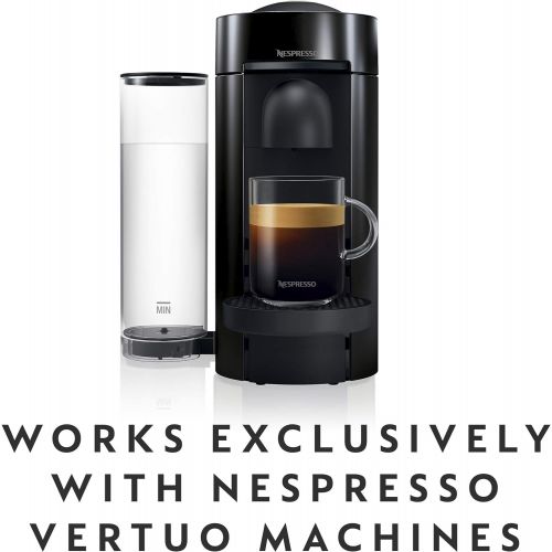 브레빌 Nespresso Vertuo Next Coffee and Espresso Machine with Aeroccino NEW by Breville, Light Grey and Espresso Maker + Nespresso Capsules VertuoLine, Medium and Dark Roast Coffee, 30 Co