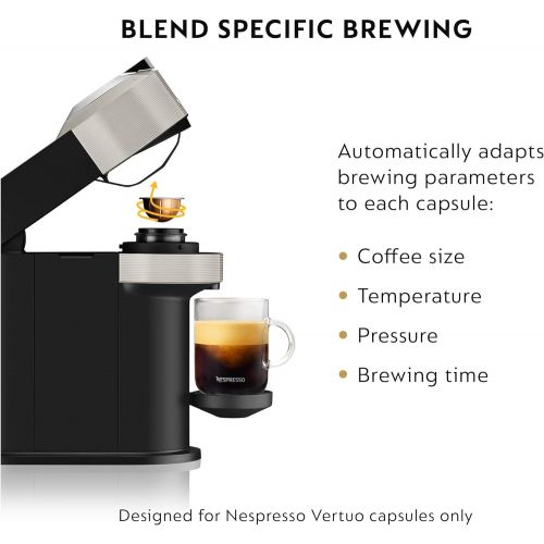 브레빌 Nespresso BNV520GRY Vertuo Next Espresso Machine by Breville, Light Grey