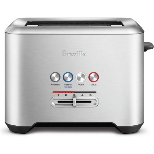브레빌 Breville BTA720XL Bit More 2-Slice Toaster, Brushed Stainless Steel