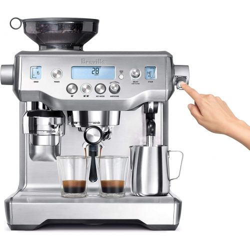 브레빌 Breville BES980XL Oracle Espresso Machine, Brushed Stainless Steel