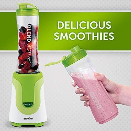 브레빌 [아마존베스트]Breville VBL062 Blend-Active Personal Blender, 300 W - White/Green