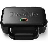 [아마존베스트]Breville VST082X Ultimate Sandwich Maker With Extra Deep Plates, Sandwich Toaster For Toasting 2 Slices, Removable, Non-Stick Plates, Stainless Steel, Black
