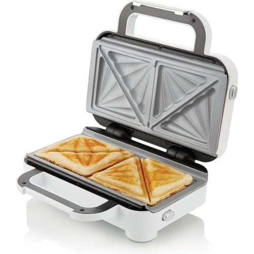 브레빌 [아마존베스트]Breville VST074X High Gloss DuraCeramic Jumbo Sandwich Toaster DuraCeramic Coating Operating and Standby Indicator