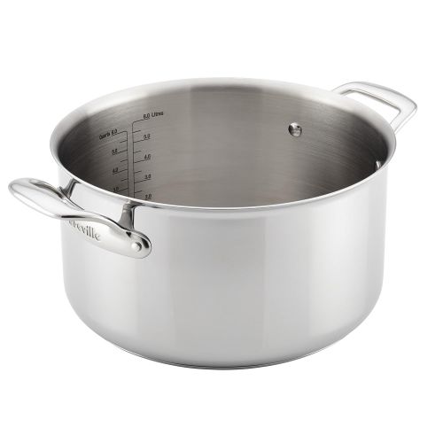 브레빌 Breville Thermal Pro Clad Stainless Steel 8-Quart Covered Stockpot