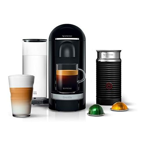 브레빌 [아마존 핫딜]  [아마존핫딜]Breville-Nespresso USA Nespresso VertuoPlus Deluxe Coffee and Espresso Machine Bundle with Aeroccino Milk Frother by Breville, Black