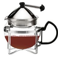 Brew Perfect Perfect Brew Loose Tea Glass and Stainless Steel Teapot with Filter, 600ml/20floz CB-PB-600C