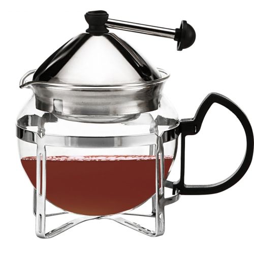  Brew Perfect Perfect Brew Loose Tea Glass and Stainless Steel Teapot with Filter, 600ml/20floz CB-PB-600C