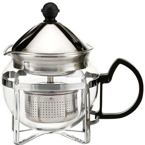  Brew Perfect Perfect Brew Loose Tea Glass and Stainless Steel Teapot with Filter, 600ml/20floz CB-PB-600C