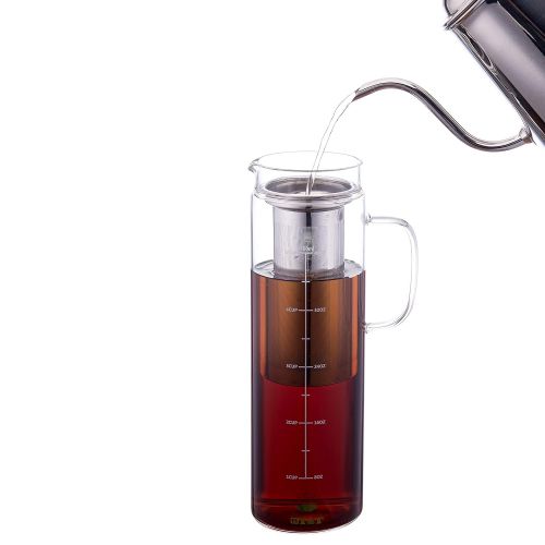  Brew To A Tea BTaT- Cold Brew Coffee Maker, 1.5 Quart,48 oz Iced Coffee Maker, Iced Tea Maker, Airtight Cold Brew Pitcher, Coffee Accessories, Cold Brew System, Cold Tea Brewing, Coffee Gift, Te