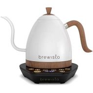 Brewista Artisan Electric Gooseneck Kettle, 1 Liter, For Pour Over Coffee, Brewing Tea, LCD Panel, Precise Digital Temperature Selection, Flash Boil and Keep Warm Settings, Pearl W