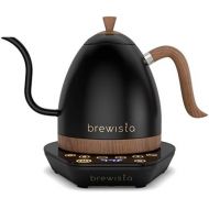 Brewista Artisan Electric Gooseneck Kettle, 1 Liter, For Pour Over Coffee, Brewing Tea, LCD Panel, Precise Digital Temperature Selection, Flash Boil and Keep Warm Settings, Matte B