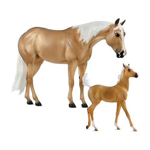  Breyer Horses Traditional Series Ebony Shines & Charlize | 2 Horse Set | Horse Toy Model | 11.5