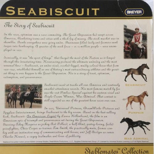  Breyer - Seabiscuit 3-Piece Collection - Stablemates