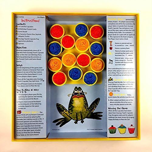  [아마존베스트]Briarpatch Pete the Cat the Missing Cupcakes Fun Memory Board Game for Kids and Toddlers, Family Activities for Ages 3 and Up