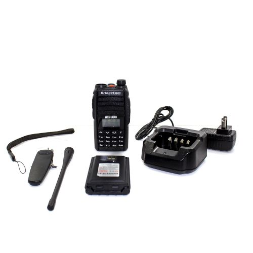  BridgeCom Systems BCH-220 Handheld HT Ham Portable FM Radio (220Mhz 1.25M Radio, Full 5W Radio on 220mhz) Amateur Radio with LCD Display, Long Range and Rechargeable Battery (up to 12 Hours) by Brid