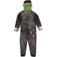 할로윈 용품Briefly Stated Adult Mens Frankenstein Onesie Union Suit One Piece Pajama Set