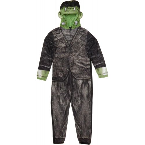  할로윈 용품Briefly Stated Adult Mens Frankenstein Onesie Union Suit One Piece Pajama Set