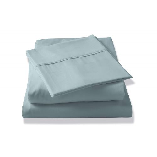  Brielle Tencel Sateen Sheet Set, Full, Light Blue