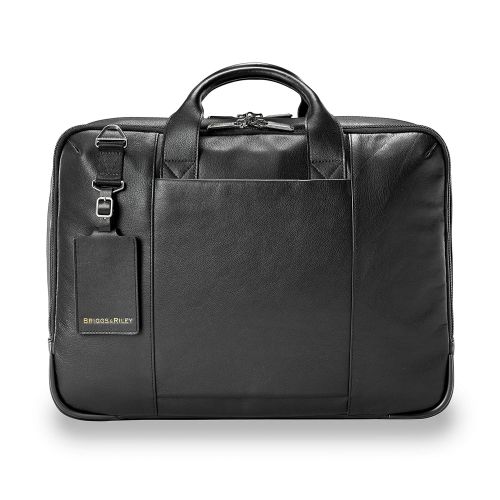  Briggs+%26+Riley Briggs & Riley Leather Medium Brief Briefcase