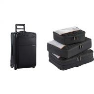 Briggs & Riley Baseline Black 22 Domestic Expandable Carry-On Upright and Packing Cubes