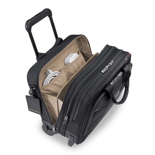  Briggs & Riley @work Medium 2-wheel Expandable Briefcase, Black