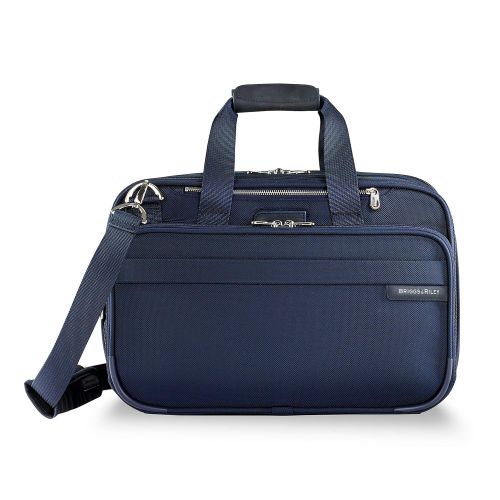  Briggs & Riley Expandable Cabin Bag Overnight Duffle, Navy, One Size