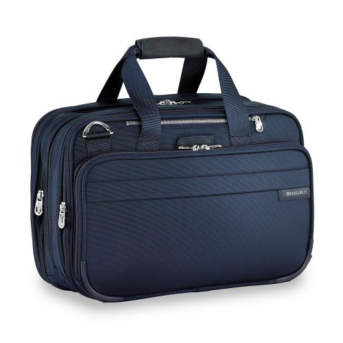  Briggs & Riley Expandable Cabin Bag Overnight Duffle, Navy, One Size
