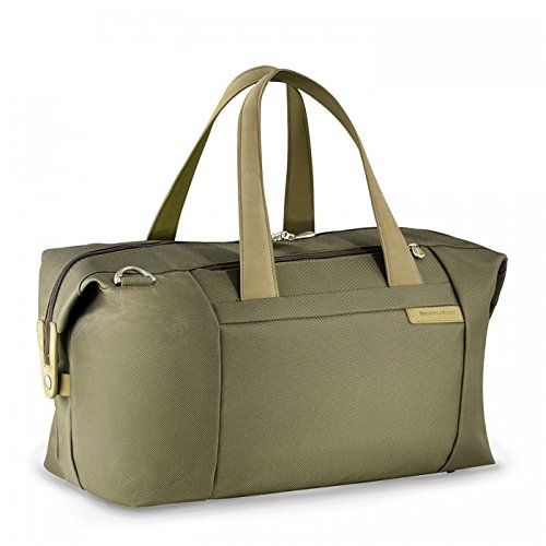  Briggs & Riley Baseline Large Travel Satchel,Olive,12x19.8x9