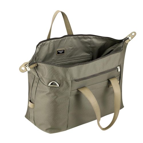  Briggs & Riley Baseline Large Travel Satchel,Olive,12x19.8x9