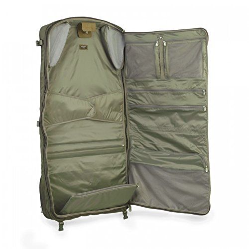  Briggs & Riley Baseline Compact Tri-Fold Garment Bag,Olive,14x22x8.5