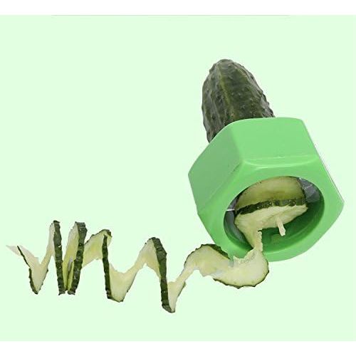  [아마존베스트]Bright Kitchen Kitchen Accessories Cooking Tools Vegetable Slicer Vegetable Spiralizer Cucumber Spiral Vegetable Slicer