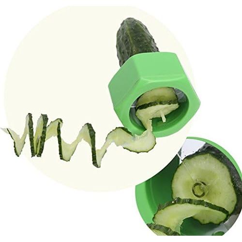  [아마존베스트]Bright Kitchen Kitchen Accessories Cooking Tools Vegetable Slicer Vegetable Spiralizer Cucumber Spiral Vegetable Slicer