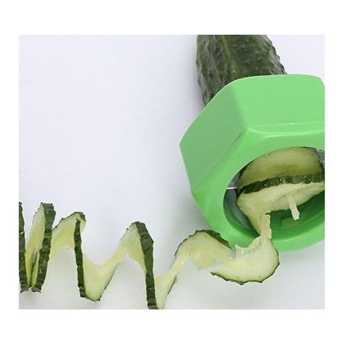  [아마존베스트]Bright Kitchen Kitchen Accessories Cooking Tools Vegetable Slicer Vegetable Spiralizer Cucumber Spiral Vegetable Slicer