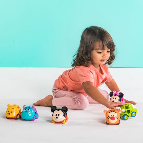 브라이트스타트 Bright Starts Disney Baby Go Grippers Collection Push Cars - Disney Friends