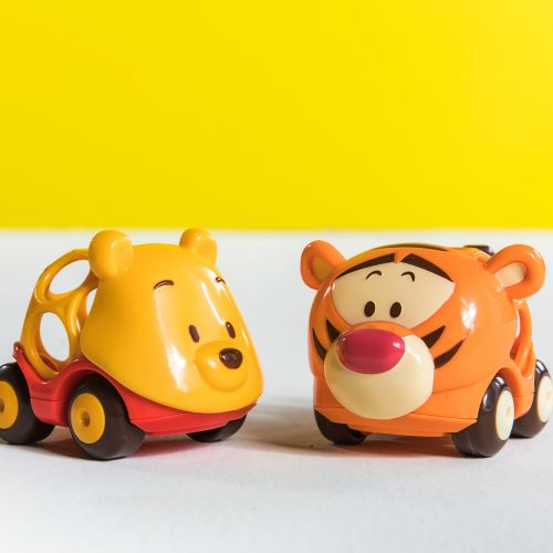 브라이트스타트 Bright Starts Disney Baby Go Grippers Collection Push Cars - Disney Friends