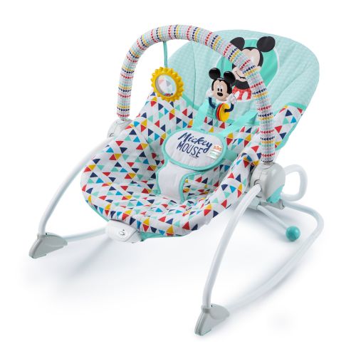 브라이트스타트 Bright Starts Disney Baby Mickey Mouse Infant to Toddler Rocker Seat - Happy Triangles
