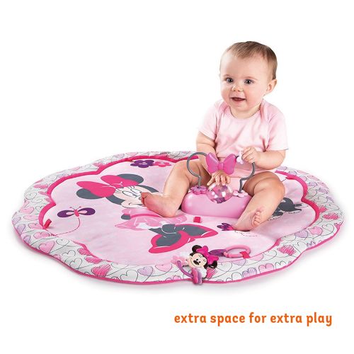 브라이트스타트 Bright Starts Disney Baby Minnie Mouse Activity Gym and Play Mat - Garden Fun