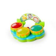 Bright Starts Safari Beats Musical Drum Toy with Lights, Ages 3 Months +, Multi